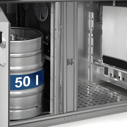 GGM Gastro Tủ Bia Trực Tiếp / Kegerator PREMIUM - 2500x700mm - 2 Cánh & 3 Ngăn Kéo