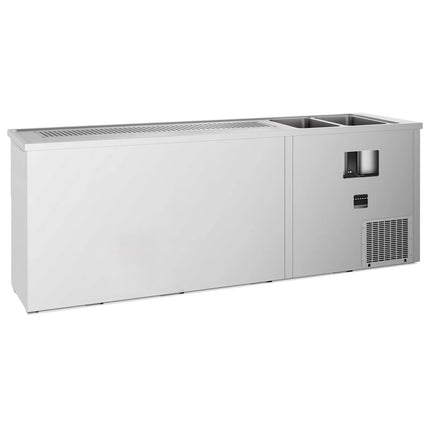 GGM Gastro Tủ Bia Trực Tiếp / Kegerator PREMIUM - 2500x700mm - 2 Cánh Kính & 3 Ngăn Kéo