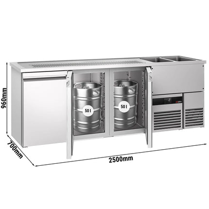 GGM Gastro Tủ Bia Trực Tiếp / Kegerator PREMIUM - 2500x700mm