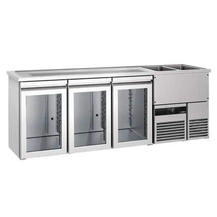 GGM Gastro Tủ Bia Trực Tiếp / Kegerator PREMIUM - 2500x700mm - 3 Cánh Kính