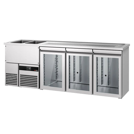 GGM Gastro Tủ Bia Trực Tiếp / Kegerator PREMIUM - 2500x700mm - 3 Cánh Kính