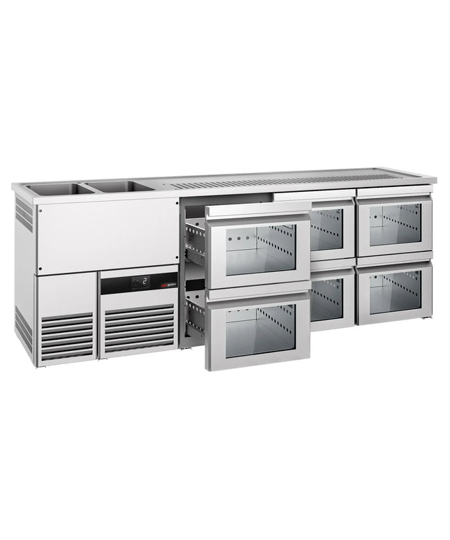 GGM Gastro Tủ Bia Trực Tiếp / Kegerator PREMIUM - 2500x700mm - 6 Ngăn Kéo