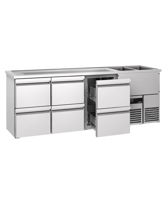 GGM Gastro Tủ Bia Trực Tiếp / Kegerator PREMIUM - 2500x700mm - 6 Ngăn Kéo