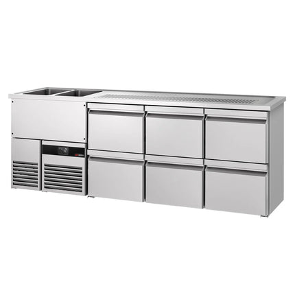 GGM Gastro Tủ Bia Trực Tiếp / Kegerator PREMIUM - 2500x700mm - 6 Ngăn Kéo