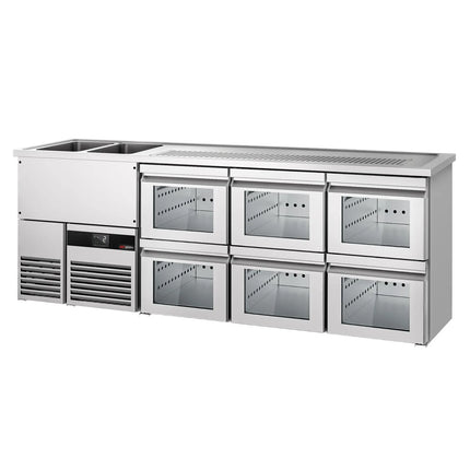 GGM Gastro Tủ Bia Trực Tiếp / Kegerator PREMIUM - 2500x700mm - 6 Ngăn Kéo