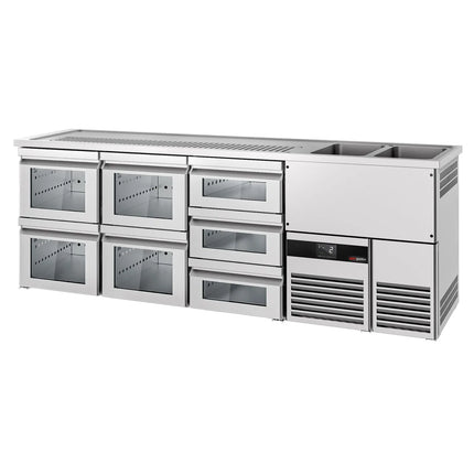 GGM Gastro Tủ Bia Trực Tiếp / Kegerator PREMIUM - 2500x700mm - 7 Ngăn Kéo
