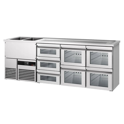 GGM Gastro Tủ Bia Trực Tiếp / Kegerator PREMIUM - 2500x700mm - 7 Ngăn Kéo