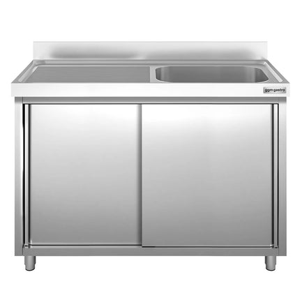 GGM Gastro Tủ Bồn Rửa Inox PREMIUM - 1400x700mm - 1 Chậu Bên Phải