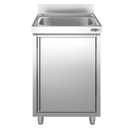 GGM Gastro Tủ Bồn Rửa Inox PREMIUM - 600x600mm - 1 Chậu Giữa