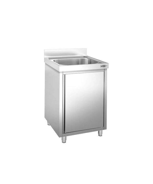 GGM Gastro Tủ Bồn Rửa Inox PREMIUM - 600x700mm - 1 Chậu Giữa