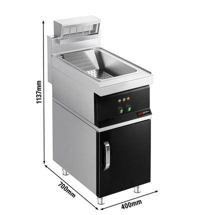 GGM Gastro Tủ Giữ Nóng Khoai Chiên Điện - 1.17kW - 1x GN 1/1 - Có Tủ Bệ - 1 Cánh