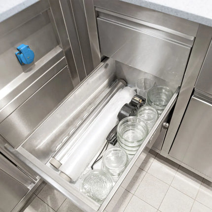 GGM Gastro Tủ Ngăn Kéo PREMIUM - Thép Không Gỉ - 4 Ngăn Kéo - 500x600mm