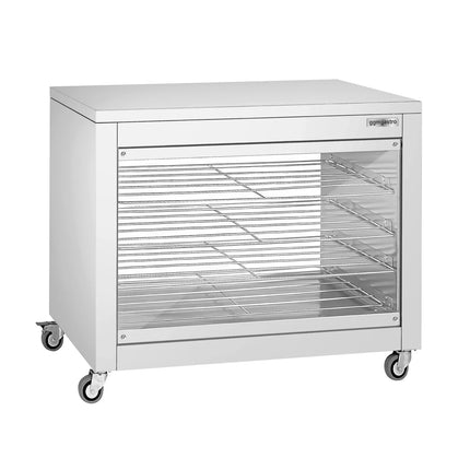 GGM Gastro Tủ Trưng Bày Giữ Nóng - Cửa Lùa Kính Trước & Tấm Kính Sau - 4 Tầng - 2kW - 1098x480x840mm