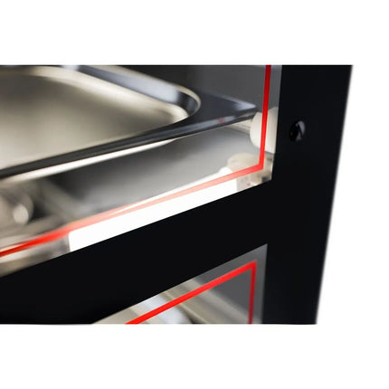 GGM Gastro Tủ Trưng Bày Giữ Nóng Gà Quay - 1098mm - 1.8kW - 2 Tầng