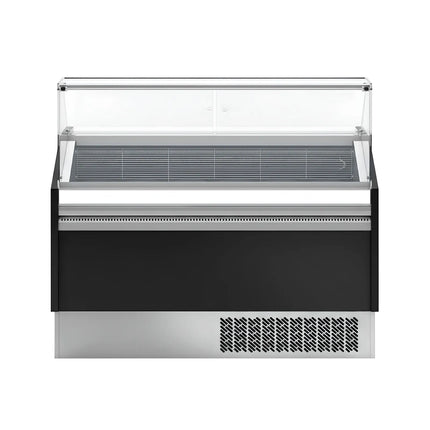 GGM Gastro Tủ Trưng Bày Kem LEVI - 1310mm - Làm Lạnh Tĩnh - Đèn LED - Cho 7 Khay Napoli 5L - Đen