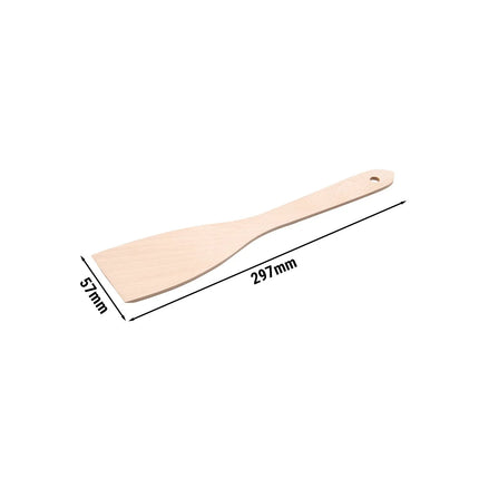 GGM Gastro Turner - Length: 300mm - Head: 57x297mm - solid - with wooden handle