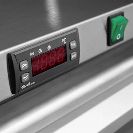 GGM Gastro Under-Counter Freezer Stainless steel PREMIUM - 110L - with 1 glass door