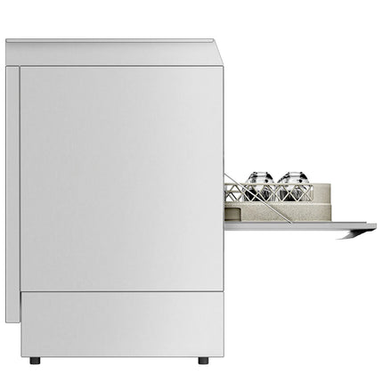 GGM Gastro Undercounter Commercial Dishwasher - 500mm Basket - Digital Controls - 3.55kW - with Drain, Rinse Aid & Detergent Pumps