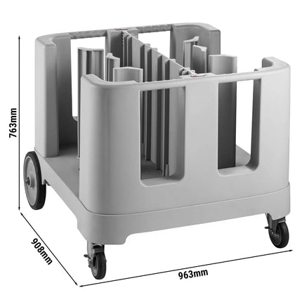 GGM Gastro Unheated Plate Dispenser – Mobile – Foldable & Adjustable – Capacity up to 405 Plates