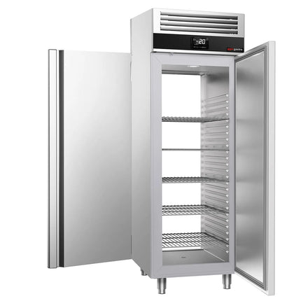 GGM Gastro Upright Freezer Stainless steel PREMIUM - GN 2/1 - 1460L - with 2 doors