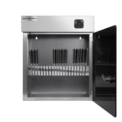 GGM Gastro UV Knife Steriliser - for 10 knives - 15W - timer up to 60 min - incl. knife holder