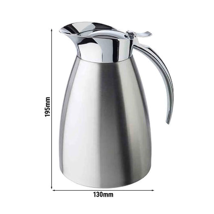 GGM Gastro Vacuum Jug - PREMIUM - Stainless Steel - 1.0L - One-Hand Operation