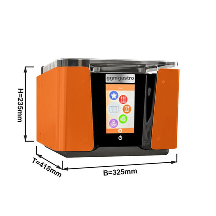 GGM Gastro Vacuum Sealer - 4.8m³/h - with Touchscreen & WiFi - Orange