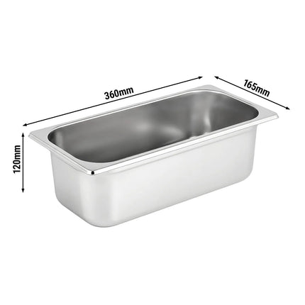 GGM Gastro VG3612 Napoli Ice Cream Pan - Stainless Steel - 360x165x120mm - 5L
