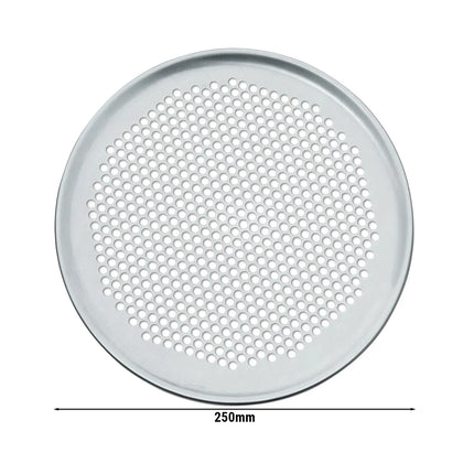 GGM Gastro Vỉ Lưới Pizza - Nhôm - Ø253mm - Đục Lỗ