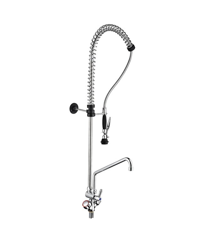 GGM Gastro Vòi Xịt Tráng Sơ Bộ Monobloc 2000 - Gắn Tường - Kèm Vòi Xoay, Ống Mềm & Giá Treo Tường