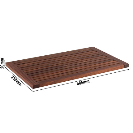 GGM Gastro Walnut wood - 585x350mm - Height: 20mm - Walnut
