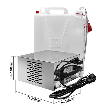 GGM Gastro Water Pump System - 20L - with self-cleaning mode - 220x300x140mm - for orange squeezer OFZ