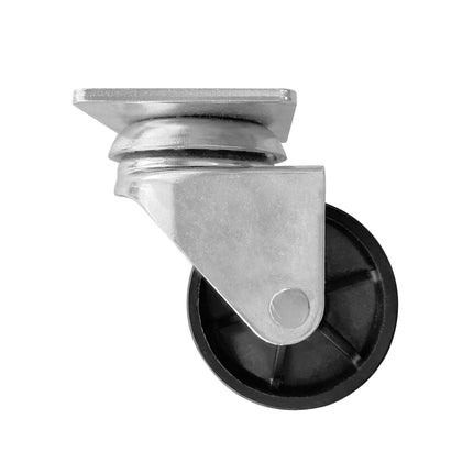 GGM Gastro Wheel set for chest freezers - Plastic & stainless steel - 60x80x80mm - for TTG449N, TTG466EN, TTG534EN & TTG553N - 2 with brakes; wheel Ø48mm, width 35mm