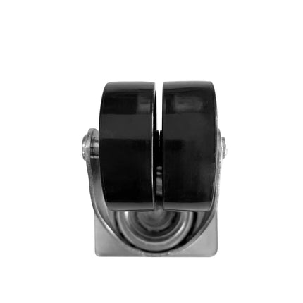 GGM Gastro Wheel set for chest freezers - Plastic & stainless steel - 60x80x80mm - for TTG449N, TTG466EN, TTG534EN & TTG553N - 2 with brakes; wheel Ø48mm, width 35mm