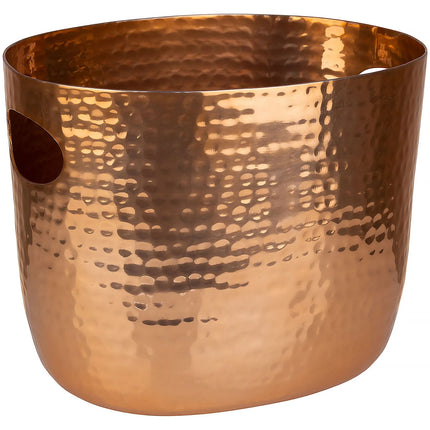 GGM Gastro Wine Bucket - Aluminium, hammered - 3.9 litres - Ø190mm - Height:200mm - Copper - with handles