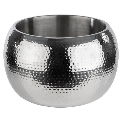 GGM Gastro Wine Bucket - BIG BOWL - Stainless Steel, Hammered - 8 litres - Ø370mm - Height:230mm