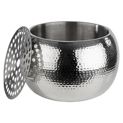 GGM Gastro Wine Bucket - BIG BOWL - Stainless Steel, Hammered - 8 litres - Ø370mm - Height:230mm