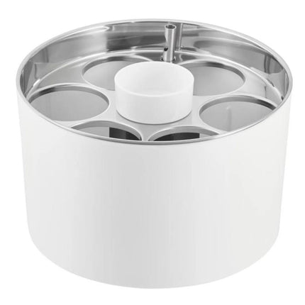 GGM Gastro Wine Bucket - CONFERENCE - Stainless Steel, White SAN Plastic - Ø230mm - White - for 6 bottles