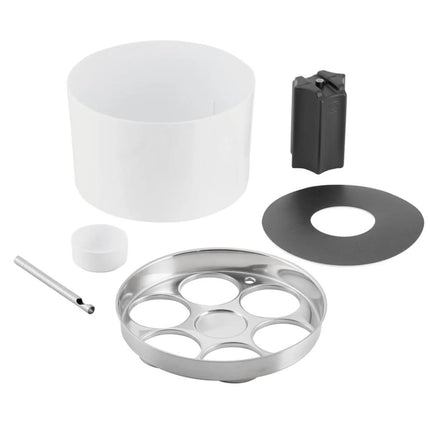 GGM Gastro Wine Bucket - CONFERENCE - Stainless Steel, White SAN Plastic - Ø230mm - White - for 6 bottles