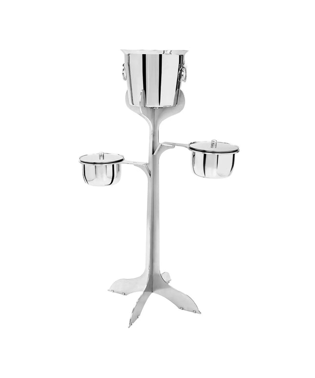 GGM Gastro Wine Bucket with Stand & 2 Ice Buckets - Stainless Steel - Height:720mm