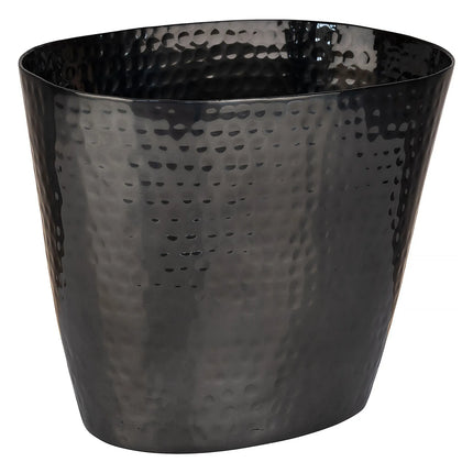 GGM Gastro Wine & Champagne Bucket - Aluminium, Hammered, Gunmetal Look - 2.1 litres - Ø205mm - Height:170mm - Black