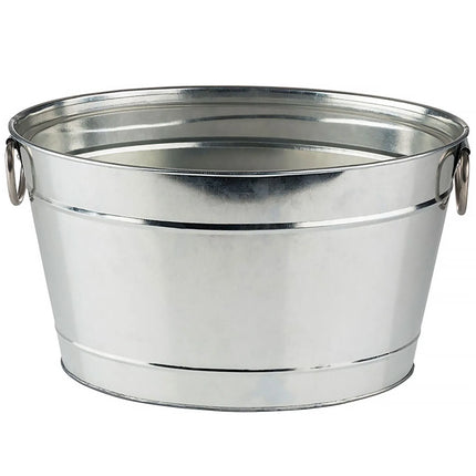 GGM Gastro Wine & Champagne Tub - TIN - Galvanised Steel - 11 litres - Ø280mm - Height:210mm - with plastic insert