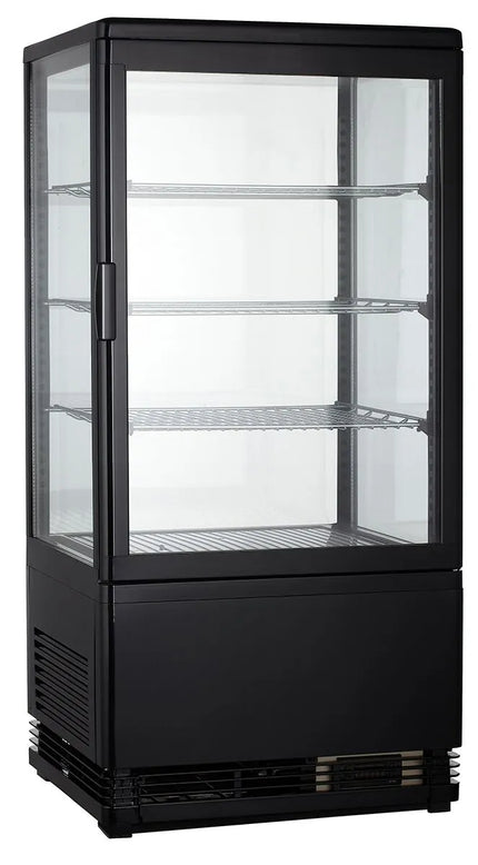 GGM Gastro Wire shelf - Plastic-coated - 400x600mm - Thickness: 10mm - Black - for Panoramic display cabinet PVNR72S