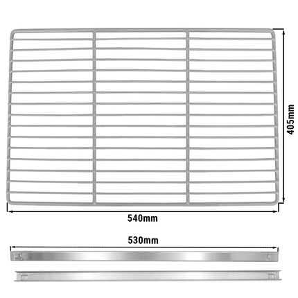GGM Gastro Wire shelf - with rails - 540x405mm - for BRF & BLF