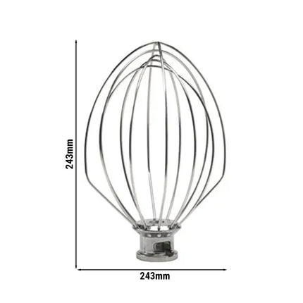 GGM Gastro Wire Whisk Attachment for Planetary Mixer RSK30 - Ø 243mm - Stainless Steel