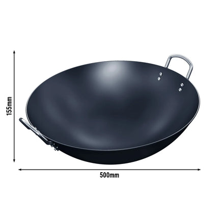 GGM Gastro Wok - Mild Steel - Ø 450mm - Height: 145mm - suitable for induction