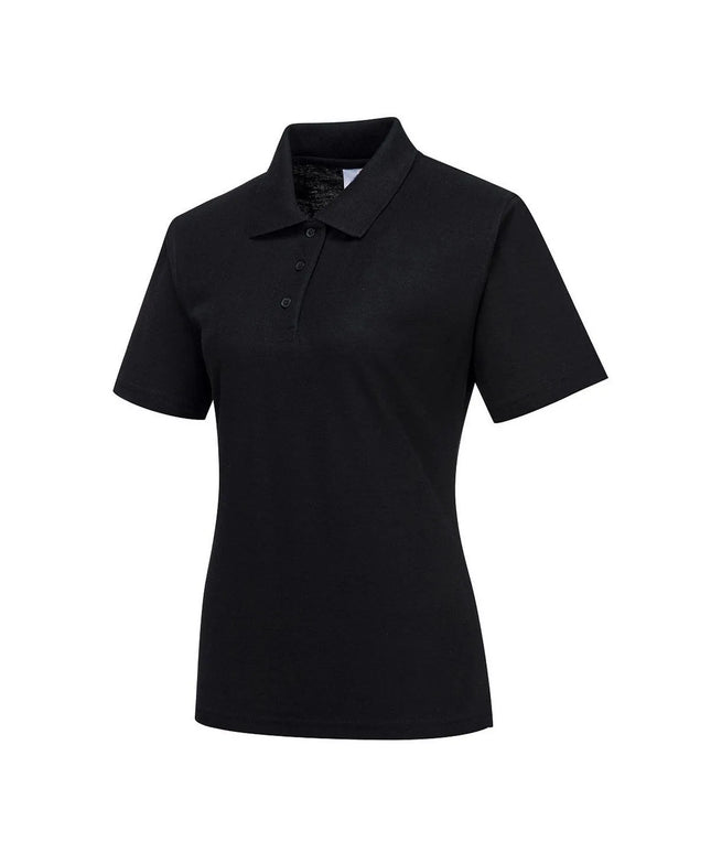 GGM Gastro Women’s Cotton Polo Shirt - Black - Size: M