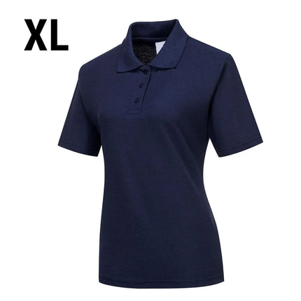 GGM Gastro Women’s Cotton Polo Shirt - Navy - Size: XL