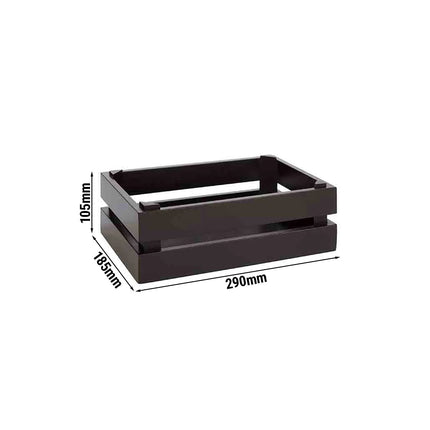 GGM Gastro Wooden Box - SUPERBOX - Black - Height: 105mm