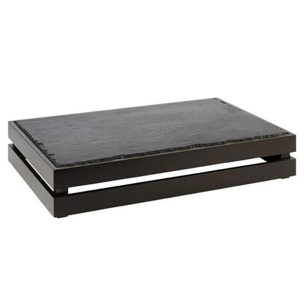 GGM Gastro Wooden Box - SUPERBOX - Black - Height: 105mm - suitable for GN 1/1